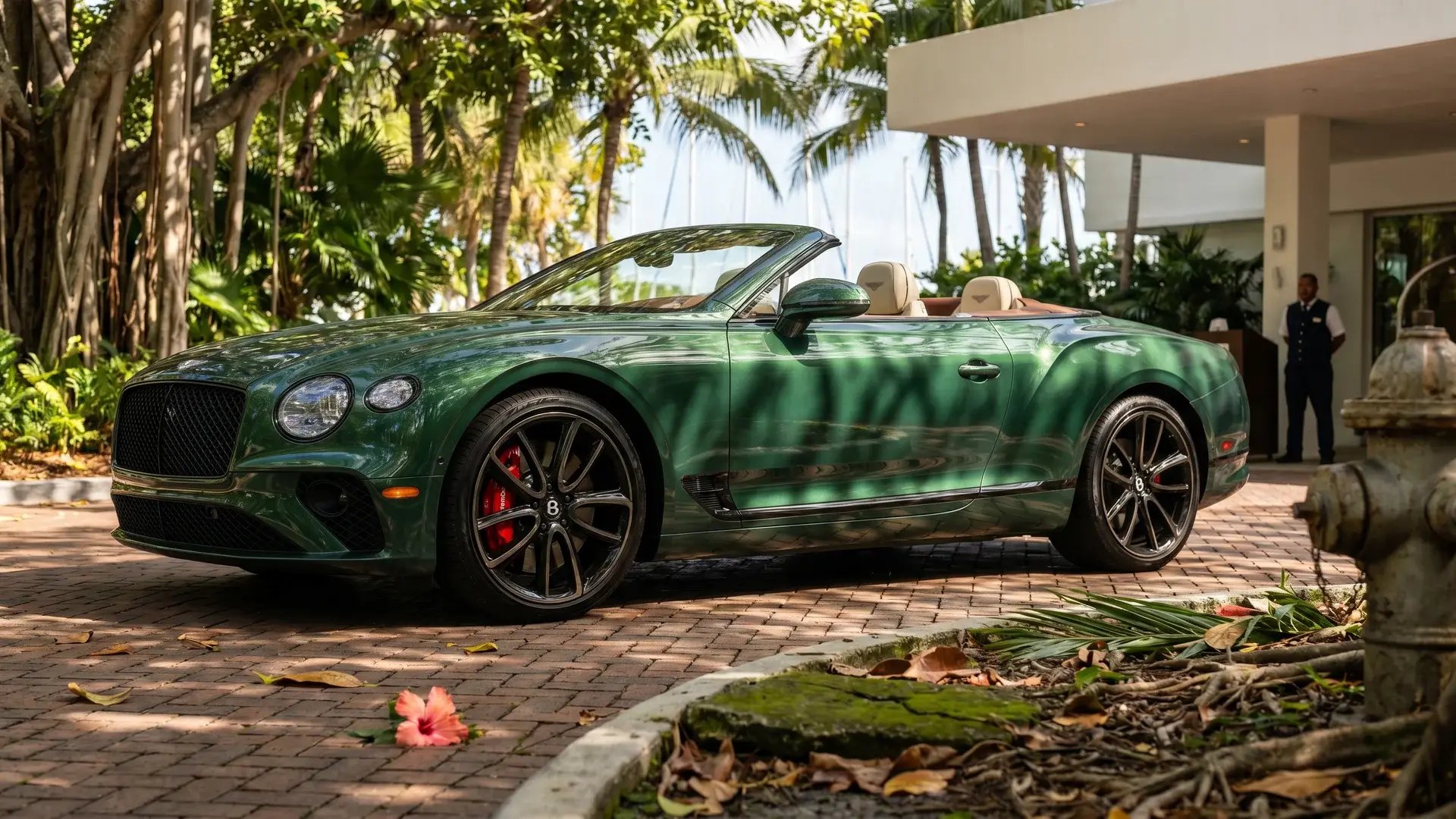 Exotic car rental in Coconut Grove, Miami