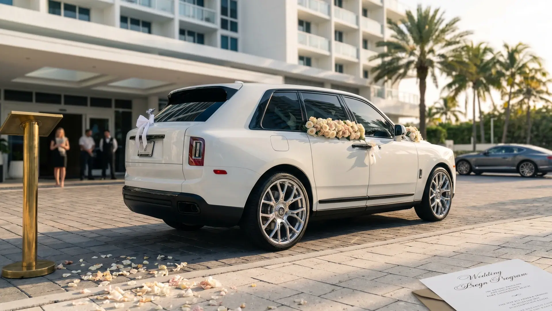 Exotic car rental for Wedding in Fort Lauderdale