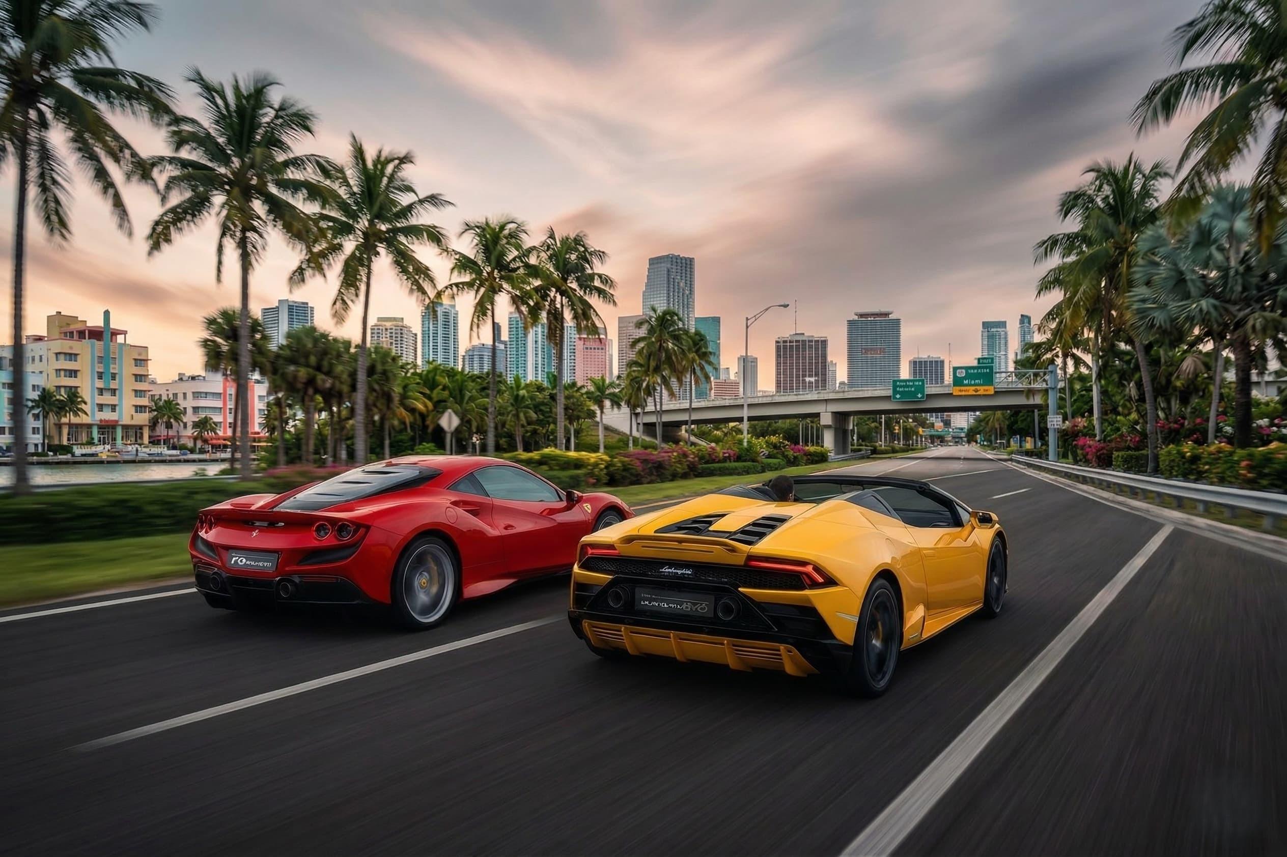Ferrari vs Lamborghini Rental Miami
